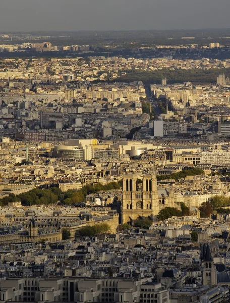 Notre Dame From Eiffel Tower — Stock fotografie