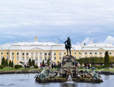 The Grand Peterhof Palace and Neptune clipart