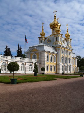 Church in Peterhof, Russia clipart