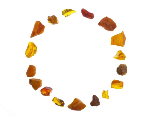 Telaio circolare ambra — Foto Stock