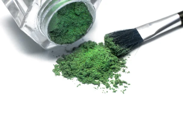 Grüne Make-up-Lidschatten — Stockfoto
