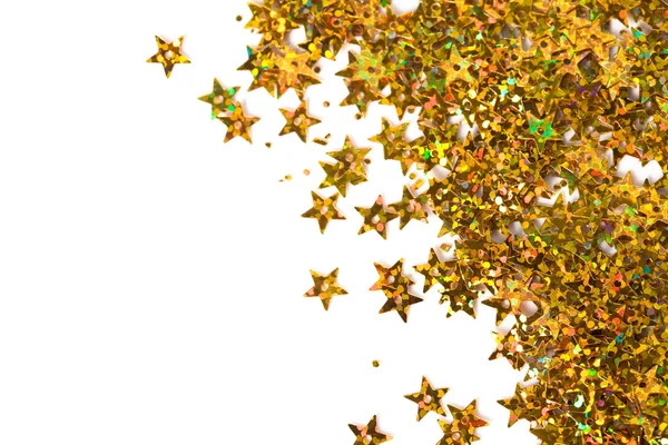 Beyaz arkaplanda kutlama yıldızları — Stok fotoğraf