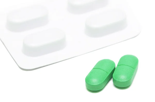 흰색에 분리 된 약들 — 스톡 사진