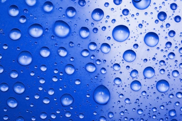 Gocce d'acqua blu per sfondo — Foto Stock