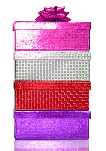 Cajas de regalo varicolores — Foto de Stock