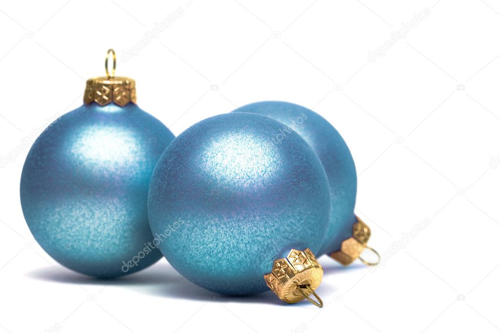Christmas decoration balls isolated