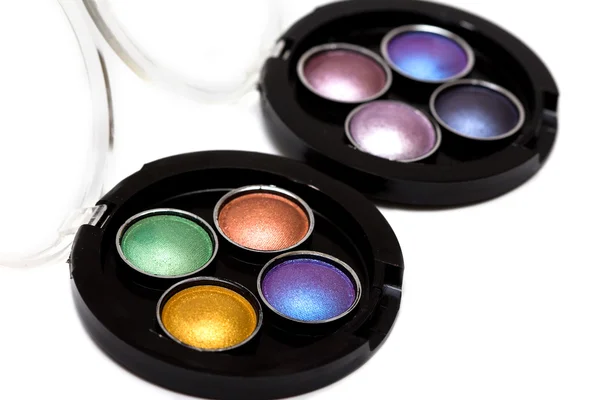 Sombras de ojos de maquillaje varicoloradas —  Fotos de Stock