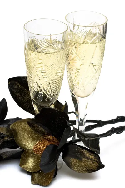 Glas mit Champagner — Stockfoto