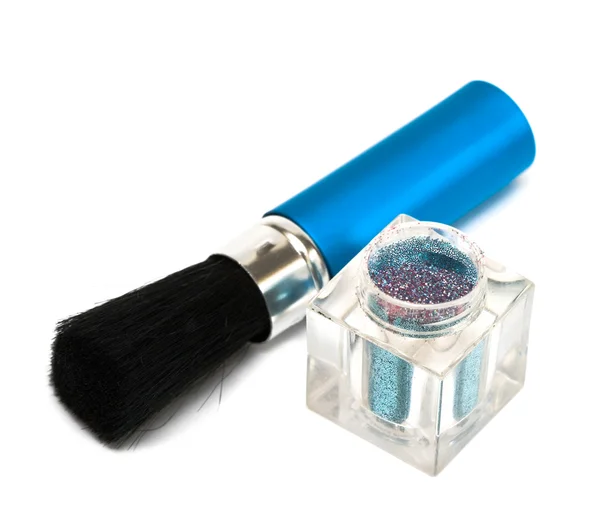 Blue make-up eyeshadows — Stock Photo, Image