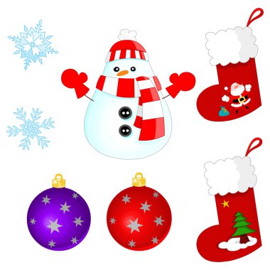 Christmas set clipart