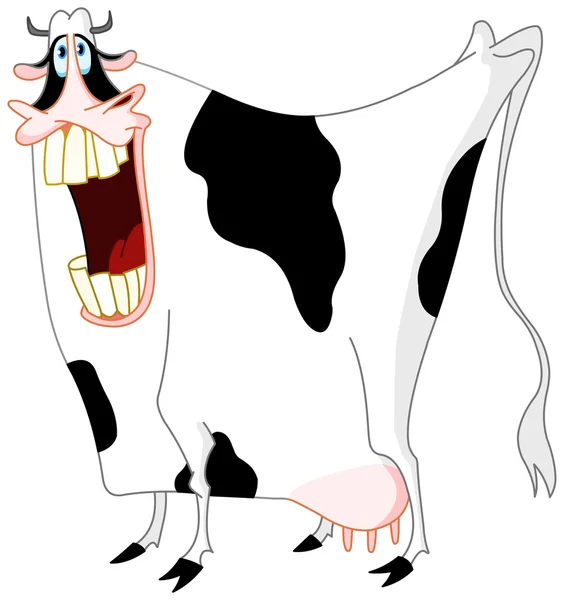 Vaca engraçada — Vetor de Stock
