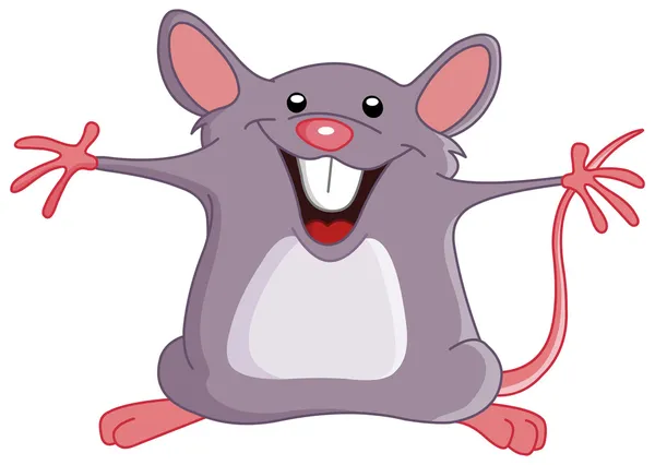 ハッピー マウス — ストックベクタ