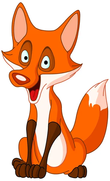 Beszél a fox — Stock Vector