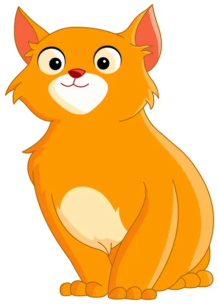 Cute ginger cat — Stock Vector