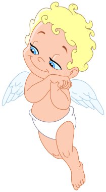 Dreamy cupid clipart