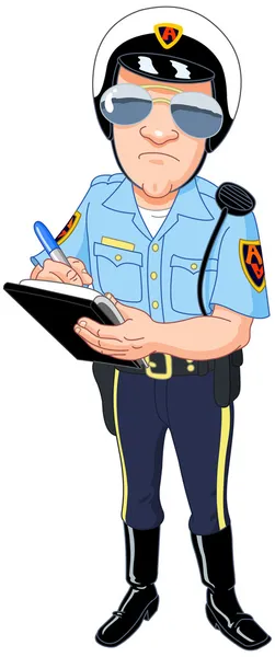 Polizist — Stockvektor