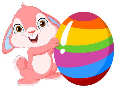 Cute bunny Easter clipart
