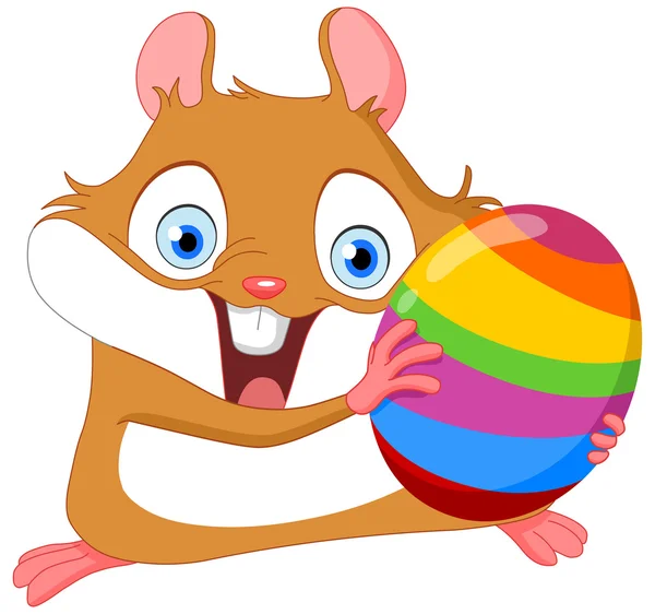 Hamster mignon Pâques — Image vectorielle