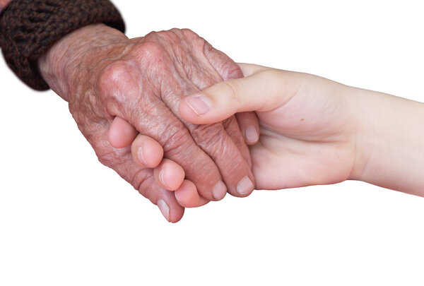 Руки на белом фоне
