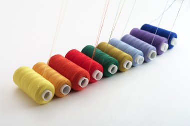 Colored threads clipart