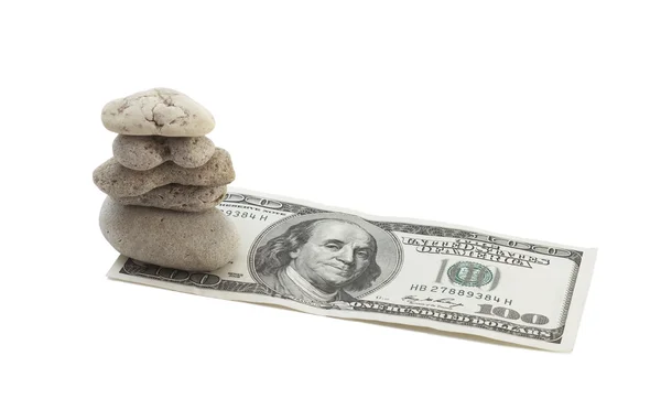 Stones and money — Stock Photo, Image