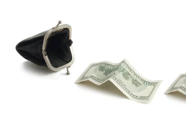 Bolsa com dinheiro — Fotografia de Stock