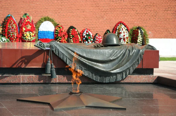 De onbekende warrior memorial in Moskou — Stok fotoğraf