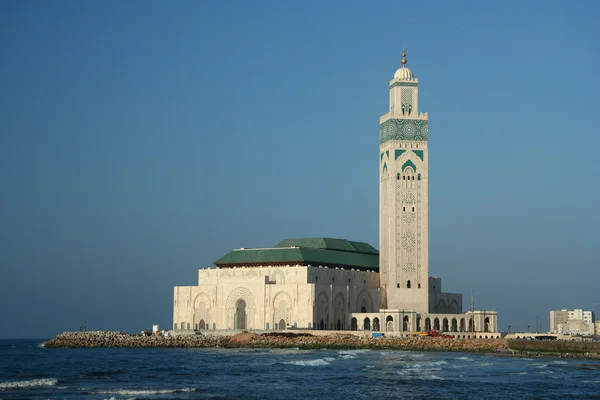 Mezquita famosa en Casablanca Imágenes de stock libres de derechos