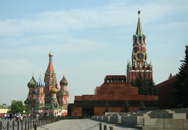 Moskova 'daki Kızıl Meydan Stok Resim