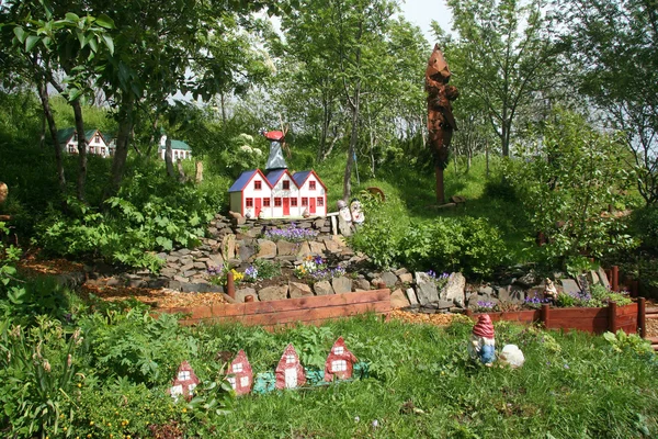 stock image Icelandic small garden