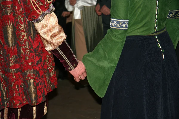 Danza medievale Foto Stock Royalty Free