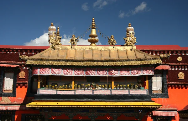 Dekor des Jokhang-Tempels — Stockfoto