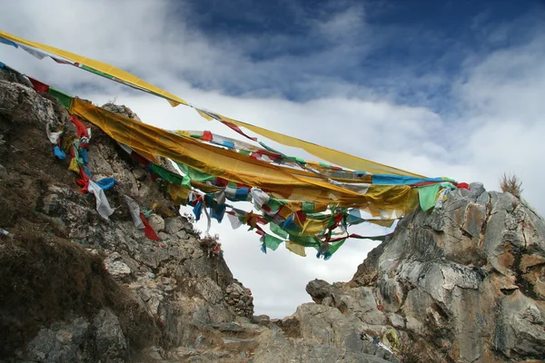 Banderas del Tíbet — Foto de Stock