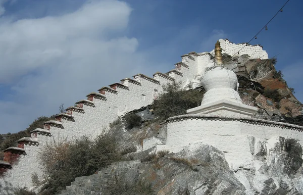 Weiße Stupa in Lhasa — Stockfoto