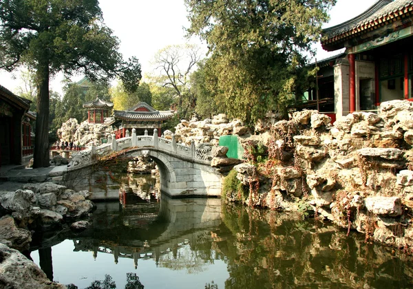 Kinesisk park i Peking — Stockfoto
