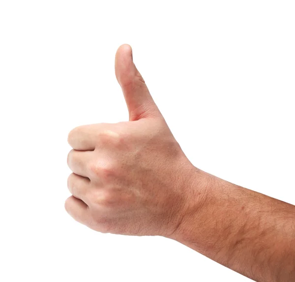Thumb-up signe gros plan — Photo