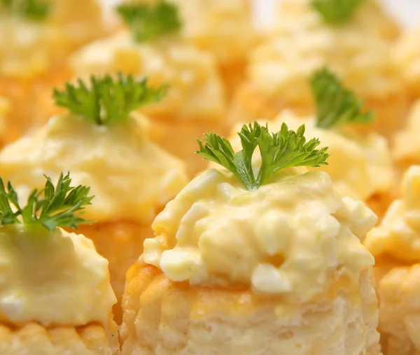 stock image Small snacks with cheese salad