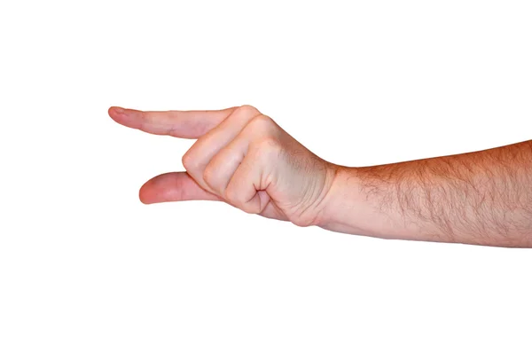 Пустая рука человека — стоковое фото