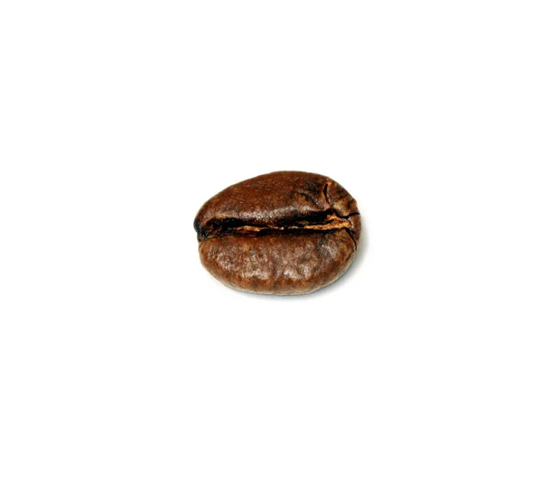 孤立的宏拍摄的咖啡豆 — 图库照片