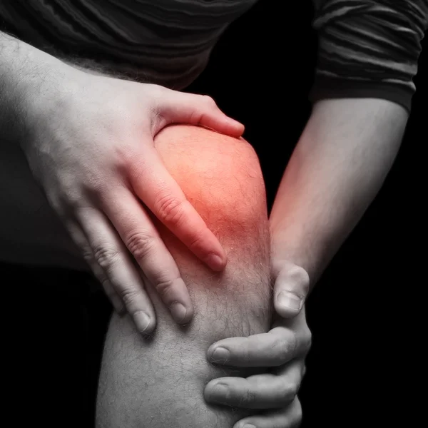 膝关节疼痛的人 — 图库照片