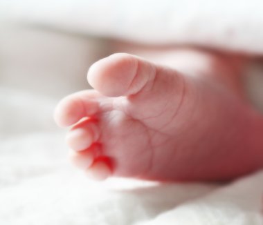 Newborn's foot clipart