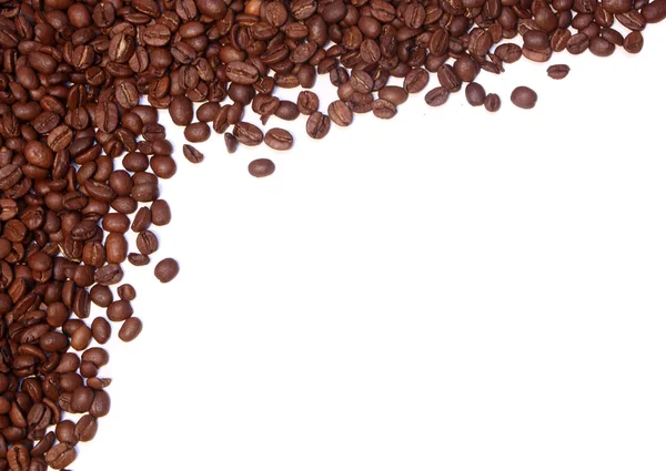 コーヒー豆の境界線 — ストック写真