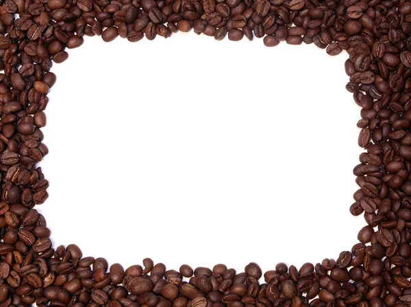 コーヒー豆の境界線 — ストック写真