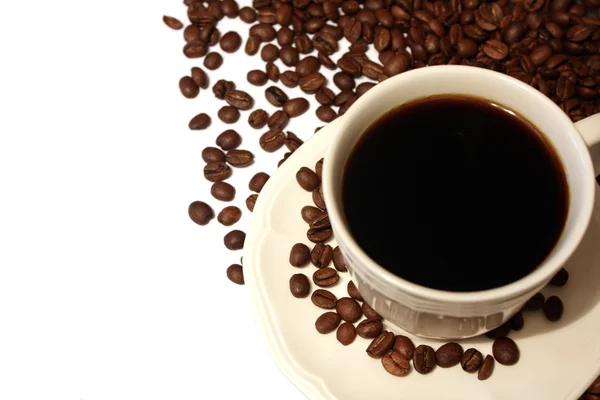 コーヒーとコーヒー豆 — ストック写真