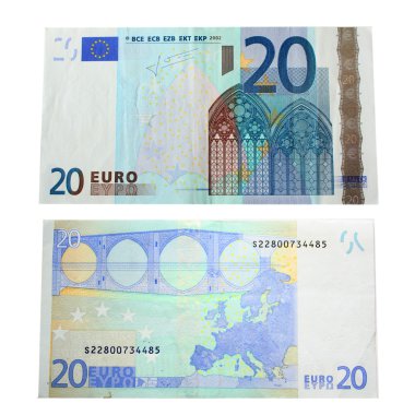 20 euro banknote clipart