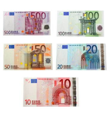 Isolated euros clipart