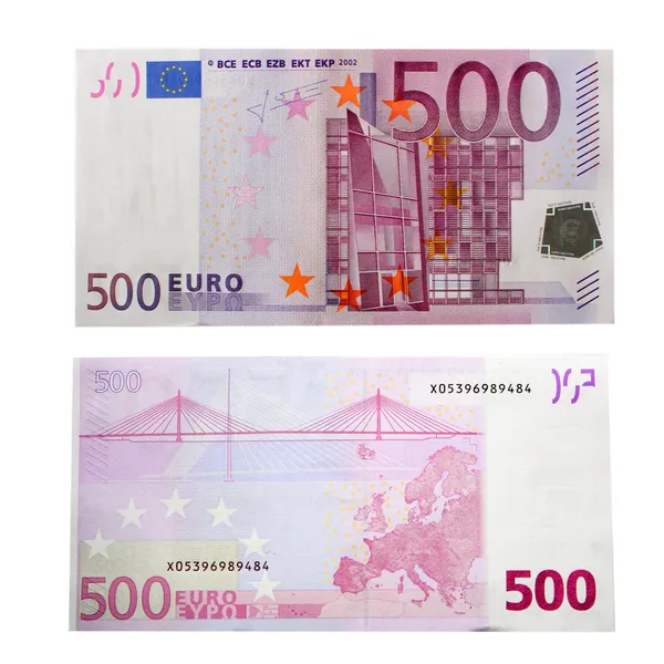 500 euro-bankjegy — Stock Fotó