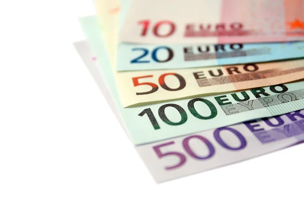 Изолированные евро — стоковое фото