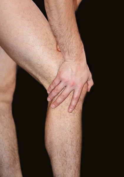 Dolor de rodilla — Foto de Stock