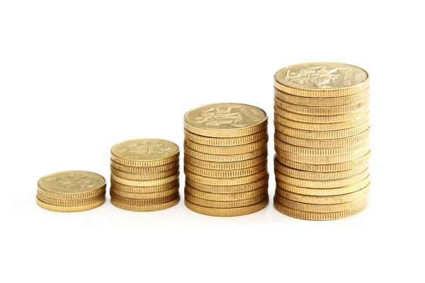Schéma zlatých mincí — Stock fotografie